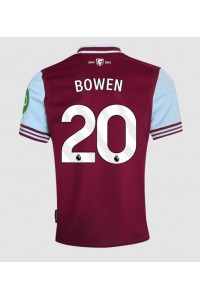 West Ham United Jarrod Bowen #20 Fotballdrakt Hjemme Klær 2024-25 Korte ermer